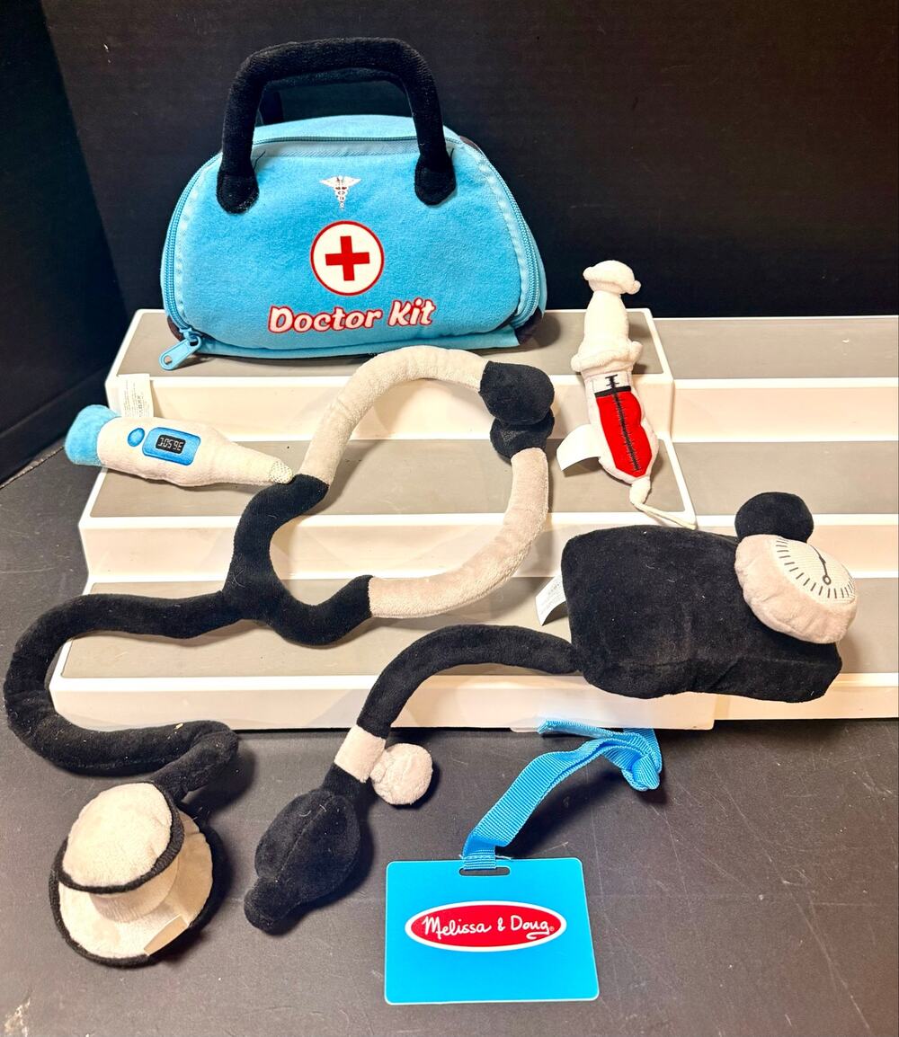 Melissa & Doug plush, soft-sided doctor kit designed for infants and toddlers